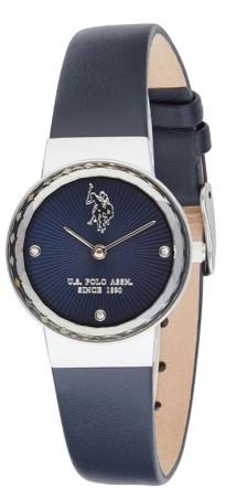  U.S. POLO Angelique - USP8254BL, Silver case with Blue Leather Strap 2025