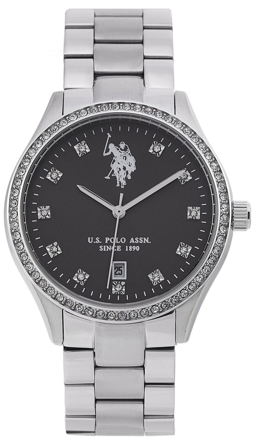  U.S. POLO Colette Crystals - USP8316BK, Silver case with Stainless Steel Bracelet 2025