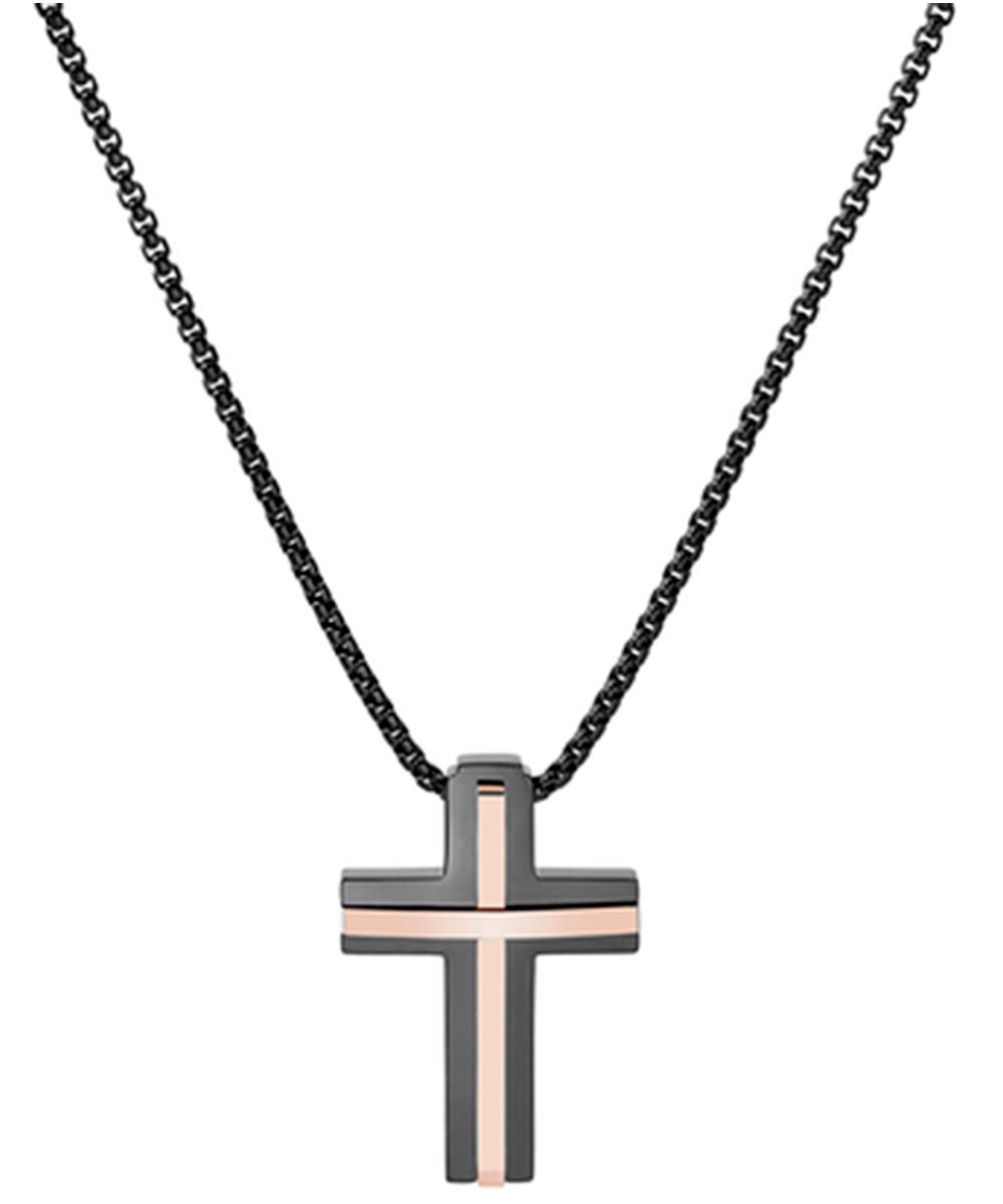 U.S. Polo Jewellery U.S. POLO Κολιέ από Ανοξείδωτο ατσάλι Rose Gold & Black JW6028NK