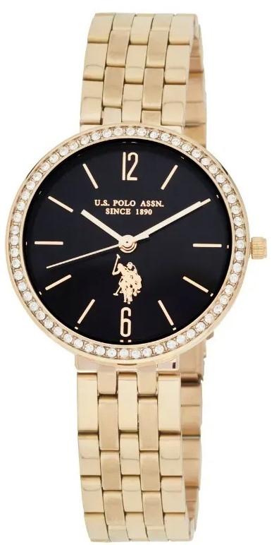  U.S. POLO Ladie's Crystals - USP8279BK, Gold case with Stainless Steel Bracelet 2025