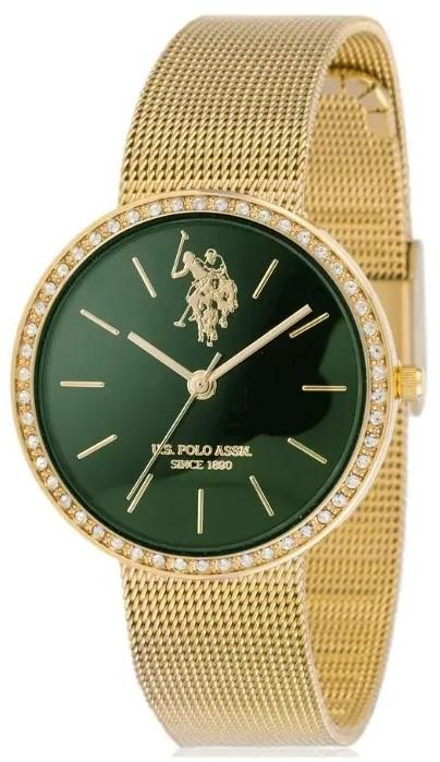  U.S. POLO Ladie's Crystals - USP8280GR, Gold case with Stainless Steel Bracelet 2025