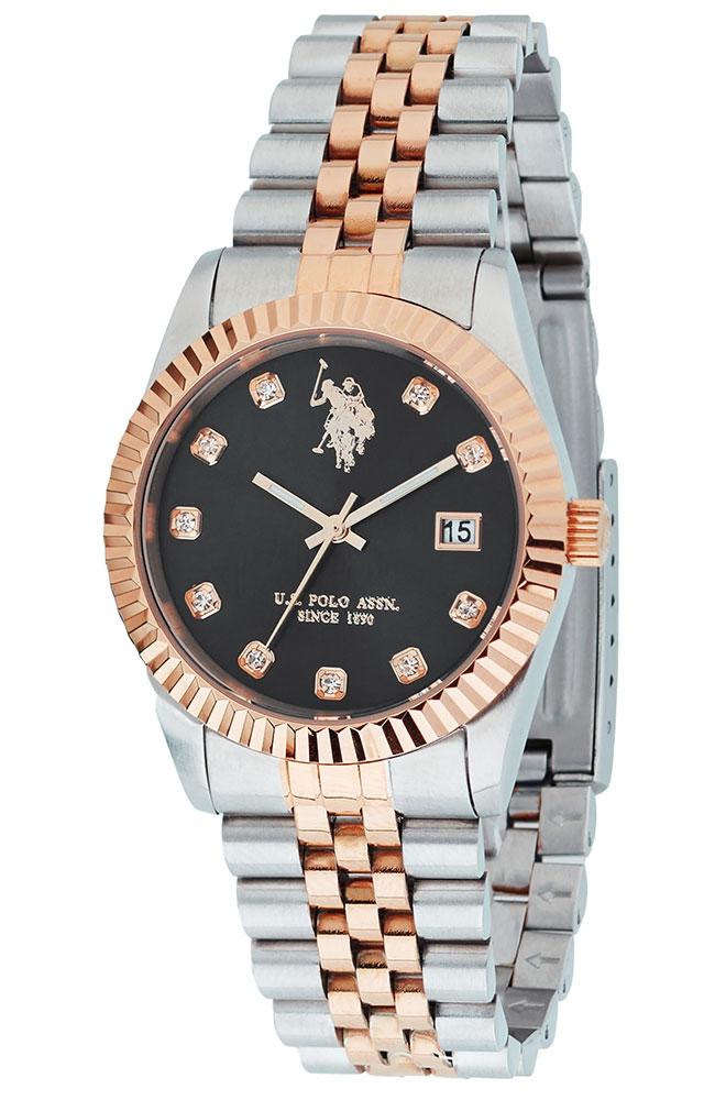  U.S. POLO Audrey Crystals - USP8354BK, Silver case with Stainless Steel Bracelet 2025