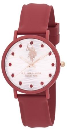  U.S. POLO Lucy Crystal - USP8265RD, Red case with Red Rubber Strap 2025