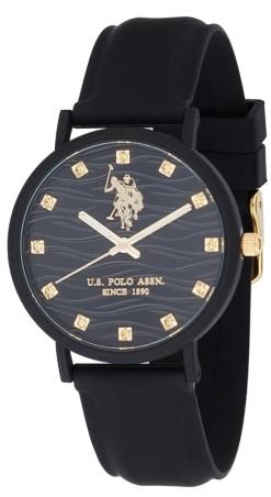  U.S. POLO Lucy Crystal - USP8269BK, Black case with Black Rubber Strap 2025