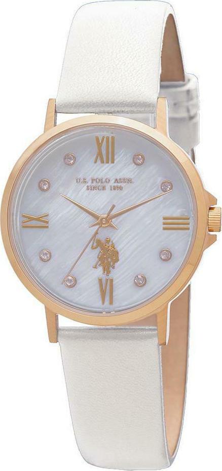  U.S. POLO Paxton - USP5993WH Gold case with White Leather Strap 2025