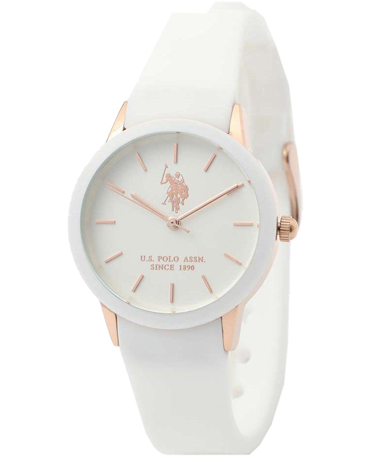  U.S. POLO Skyler - USP8153WH, Rose Gold case with White Rubber Strap 2025