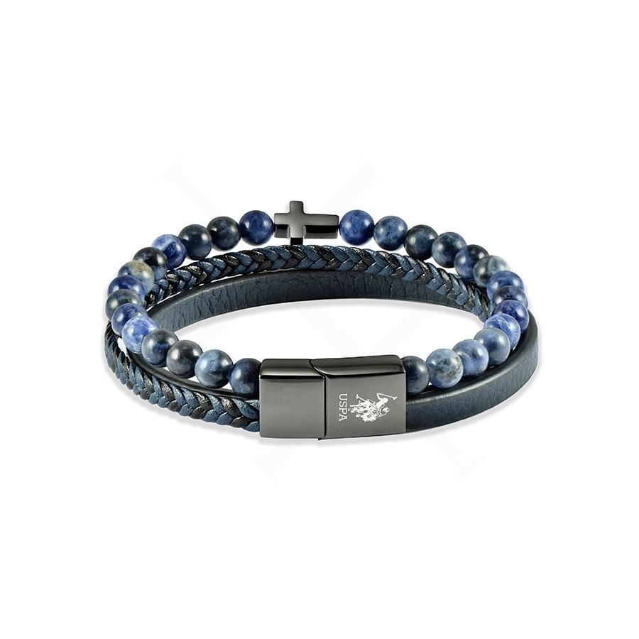 U.S. Polo Jewellery U.S. POLO Βραχιόλι από Aνοξείδωτο ατσάλι Black & Blue JW9236BR