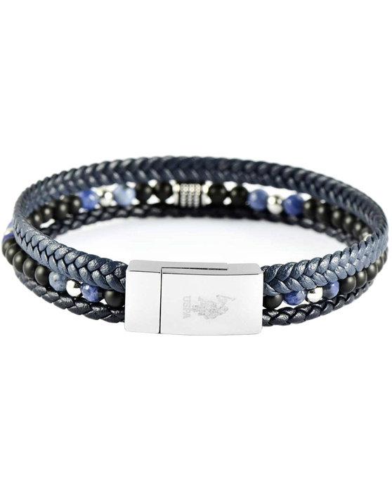 U.S. Polo Jewellery U.S. POLO Βραχιόλι από Aνοξείδωτο ατσάλι Black & Blue JW9221BR