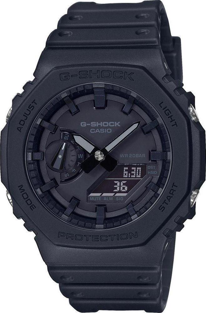 CASIO G-Shock Chronograph – GA-2100-1A1ER Black case with Black Rubber Strap