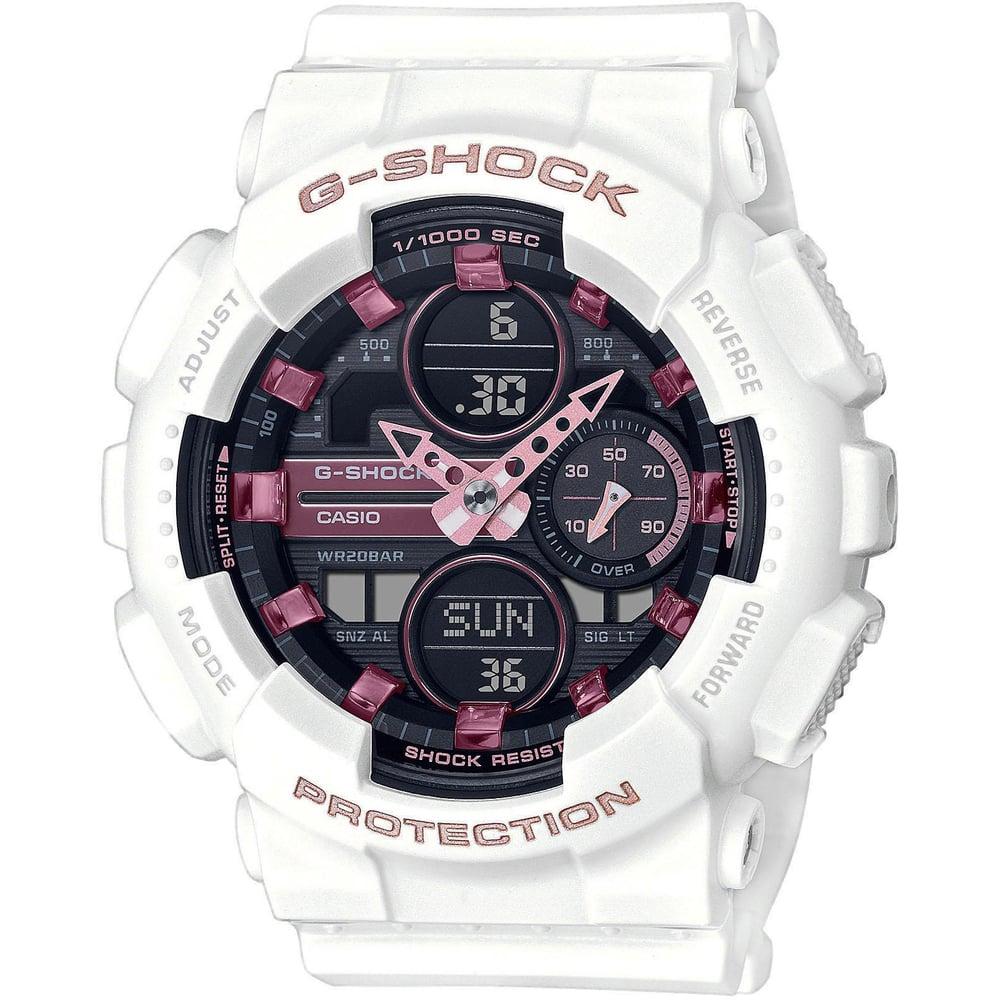 CASIO G-Shock Chronograph – GMA-S140M-7AER White case with White Rubber Strap