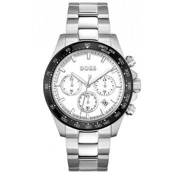 BOSS Hero Chronograph - 1514130,  Silver case with Stainless Steel Bracelet