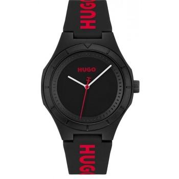 BOSS Lit For Him - 1530343,  Black case with Black Rubber Strap