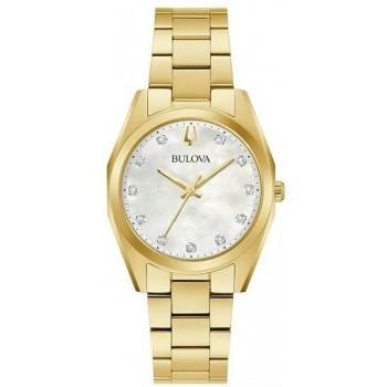 BULOVA  Ladies Crystal - 97P172 Gold case with Stainless Steel Bracelet