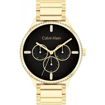 CALVIN KLEIN Dress Crystals - 25200371,  Gold case with Stainless Steel Bracelet