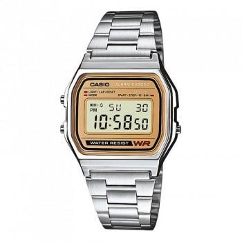 CASIO Collection - A-158WEA-9EF, Silver case with Stainless Steel Bracelet