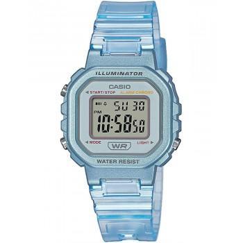 CASIO Collection Chronograph - LA-20WHS-2AEF,  Light Blue case with Light Blue Rubber Strap