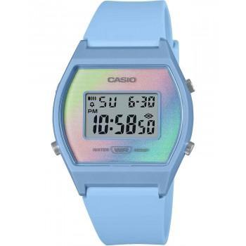 CASIO Collection Chronograph - LW-205H-2AEF,  Light Blue case with Light Blue Rubber Strap