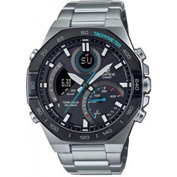 CASIO Edifice Solar Powered Premium  Chronograph - ECB-950DB-1AEF ,  Silver case with Stainless Steel Bracelet