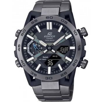 CASIO Edifice Sospensione Tough Solar Smartwatch Bluetooth Chronograph - ECB-2000DC-1AEF,  Anthracite case with Stainless Steel Bracelet