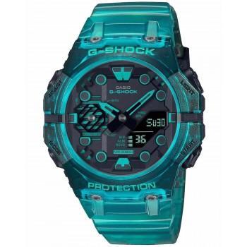 CASIO G-Shock  Bluetooth Chronograph - GA-B001G-2AER  Turquoise case with Turquoise Rubber Strap