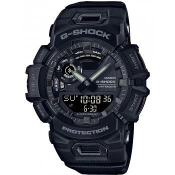 CASIO G-Shock Smartwatch Bluetooth Chronograph - GBA-900-1AER,  Black case with Black & Gray Rubber Strap 