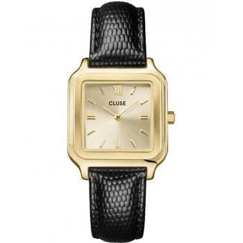 CLUSE Gracieuse - CW11903, Gold case with Black Leather Strap