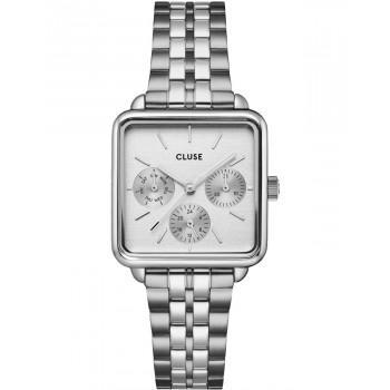 CLUSE La Tetragone - CW13801, Silver case with Stainless Steel Bracelet