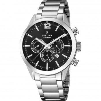 FESTINA Men's Chronograph - F20343/8 , Silver case with Stainless Steel Bracelet