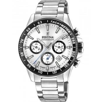 FESTINA Men's Chronograph - F20560/1 , Silver case with Stainless Steel Bracelet