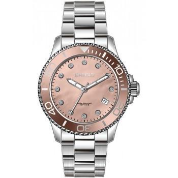 GREGIO Crystals Ladies - GR530011, Silver case with Stainless Steel Bracelet