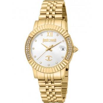 JUST CAVALLI Glam Crystals - JC1L199M0025,  Gold case with Stainless Steel Bracelet