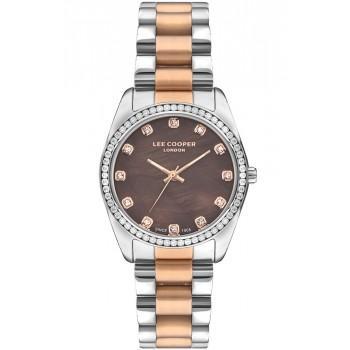 LEE COOPER Crystals Ladies - LC07478.540, Silver case with Stainless Steel Bracelet