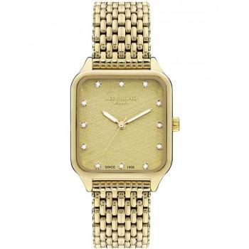 LEE COOPER Crystals - LC07957.110, Gold case with Stainless Steel Bracelet