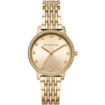 MICHAEL KORS Melissa Crystals - MK4368,  Gold case with Stainless Steel Bracelet