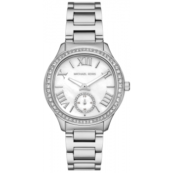 MICHAEL KORS Sage Crystals - MK4807,  Silver case with Stainless Steel Bracelet
