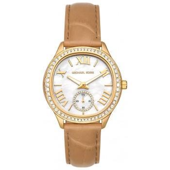 MICHAEL KORS Sage - MK4819, Gold case with Brown Leather Strap