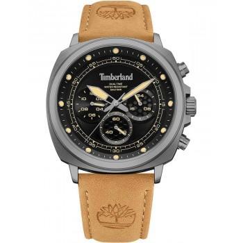 TIMBERLAND WILLISTON SMALL - TDWGF0042002,  Anthracite case with Brown Leather Strap