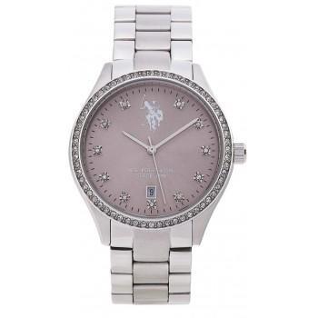 U.S. POLO Colette Crystals - USP8315ST, Silver case with Stainless Steel Bracelet